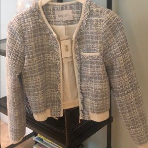 Tweed bomber jacket